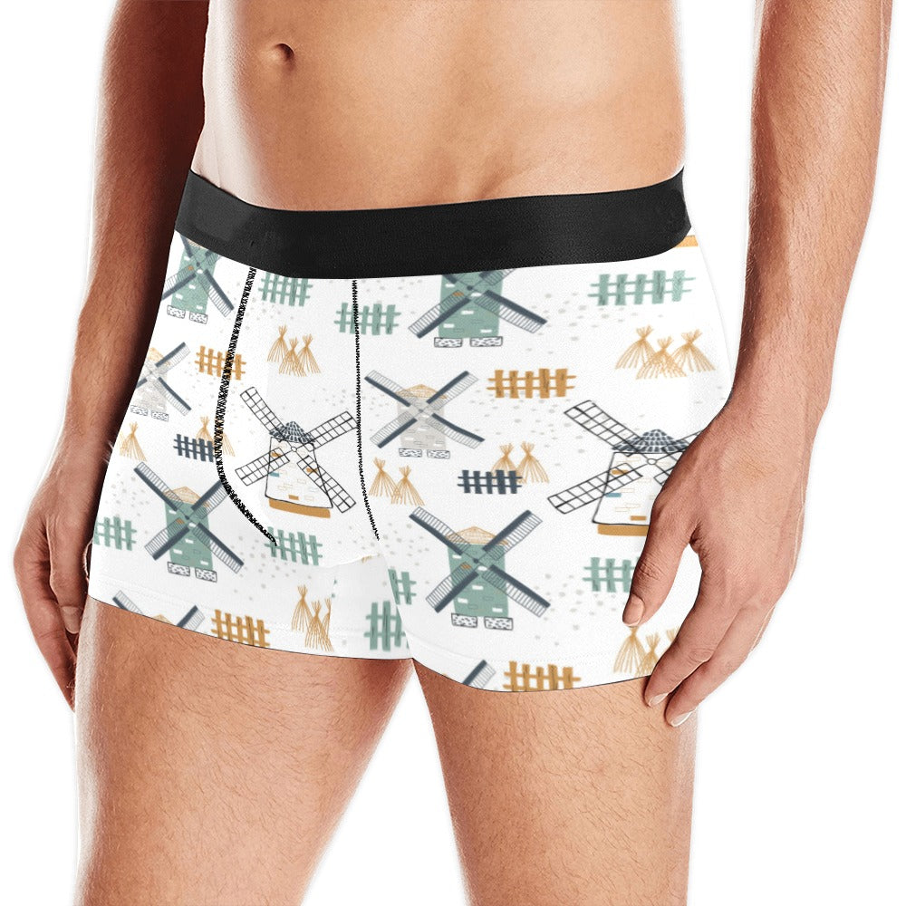 windmill pattern Men's All Over Print Boxer Briefs Men's Underwear