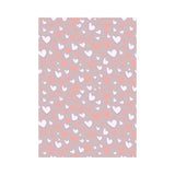 coral white heart pattern House Flag Garden Flag