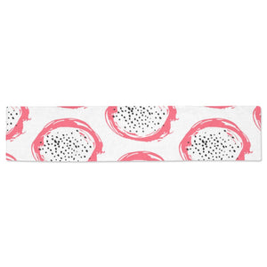 Hand drawn dragon fruit Table Runner