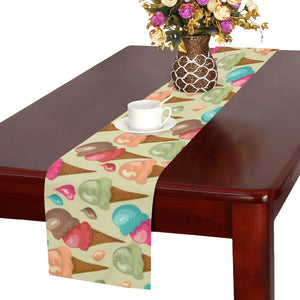 Colorful ice cream pattern Table Runner
