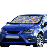 Popcorn Pattern Print Design 01 Car Sun Shade