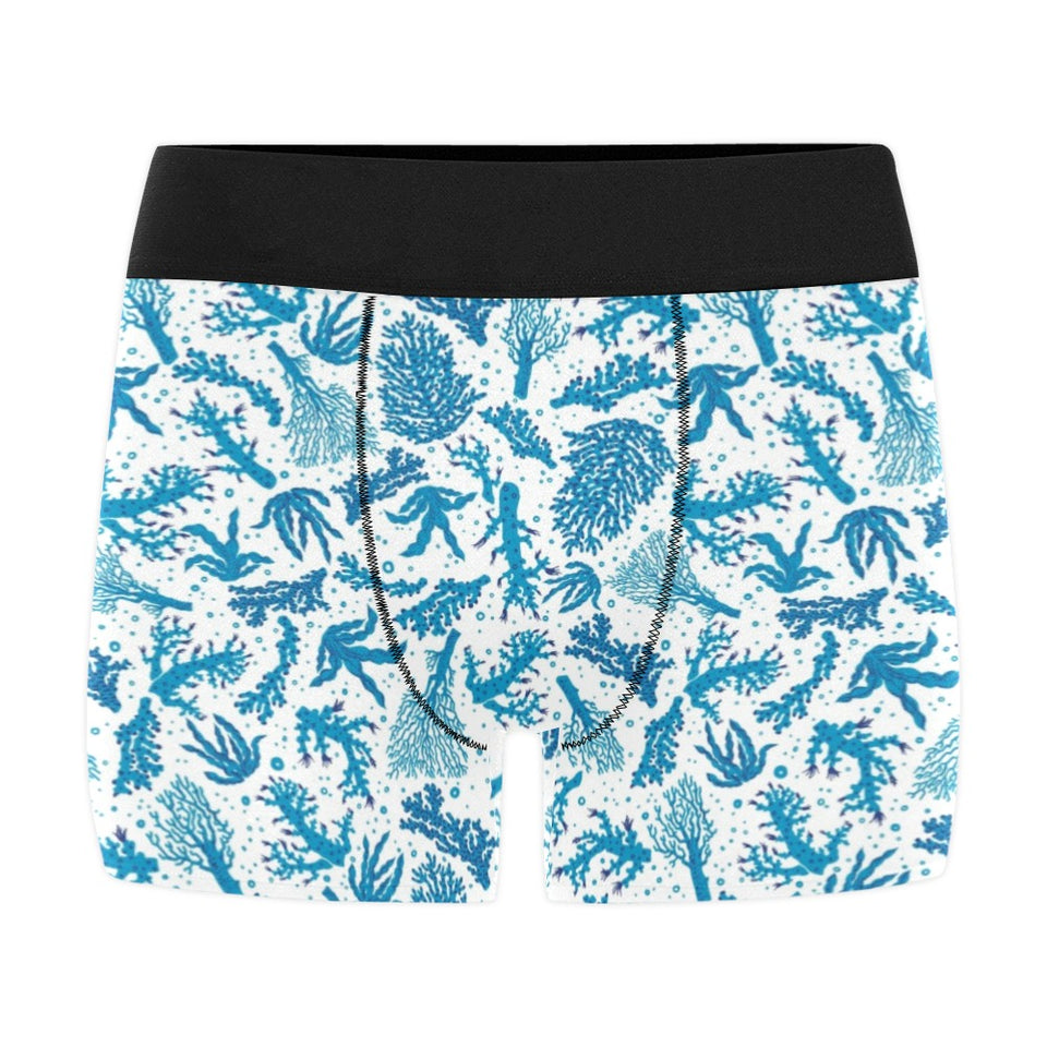 Coral Reef Pattern Print Design 01 Men's All Over Print Boxer Briefs Men's Underwear