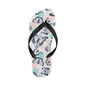 Butterfly pattern Unisex Flip Flops