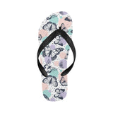 Butterfly pattern Unisex Flip Flops