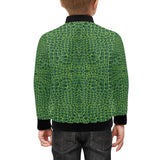 Crocodile Skin Printed Kids' Boys' Girls' Bomber Jacket