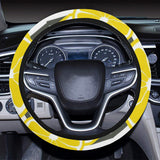 slice of lemon design pattern Car Steering Wheel Cover