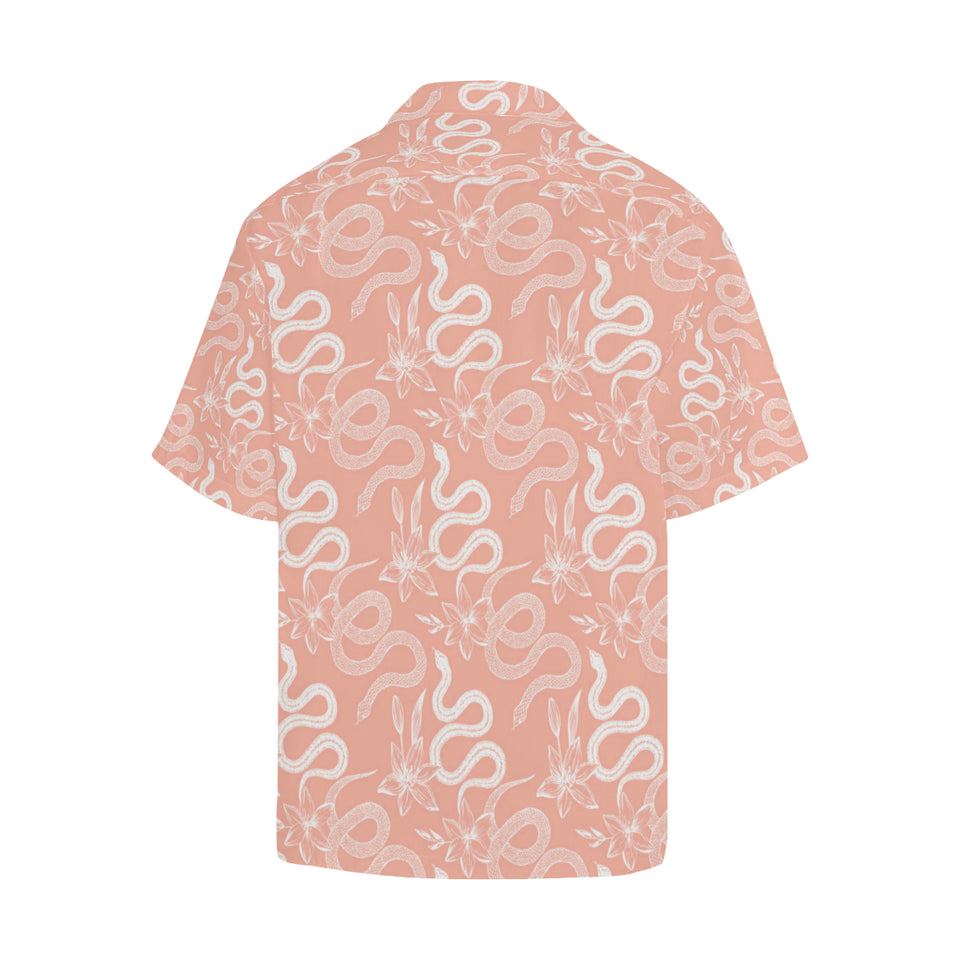 Snake lilies flower pattern Men's All Over Print Hawaiian Shirt
