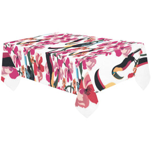 Toucan flower design pattern Tablecloth