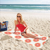 Grapefruit pattern Beach Towel
