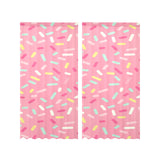 Pink donut glaze candy pattern Gauze Curtain