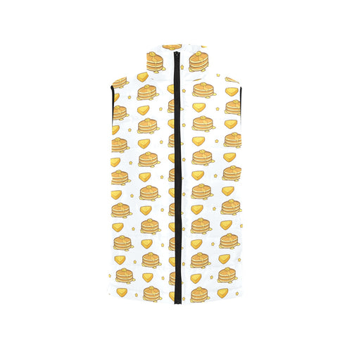 Pancake Pattern Print Design 03 Men's Padded Vest