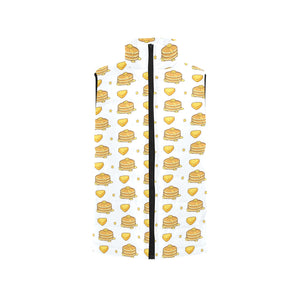 Pancake Pattern Print Design 03 Men's Padded Vest