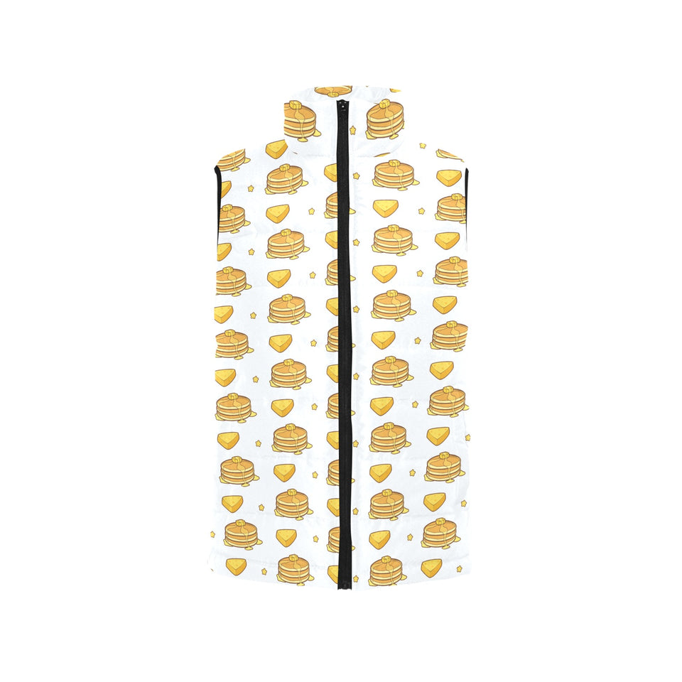 Pancake Pattern Print Design 03 Men's Padded Vest