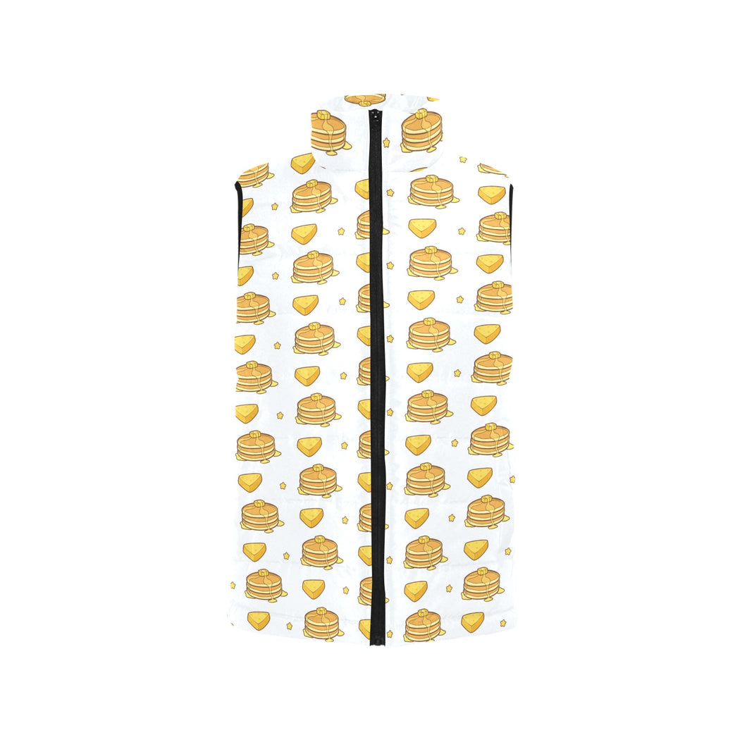 Pancake Pattern Print Design 03 Men's Padded Vest
