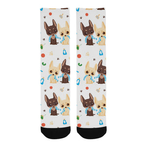 Cute Chihuahua dog pattern Crew Socks