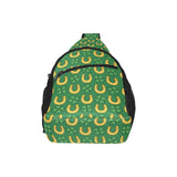 Horseshoes Pattern Print Design 05 All Over Print Chest Bag