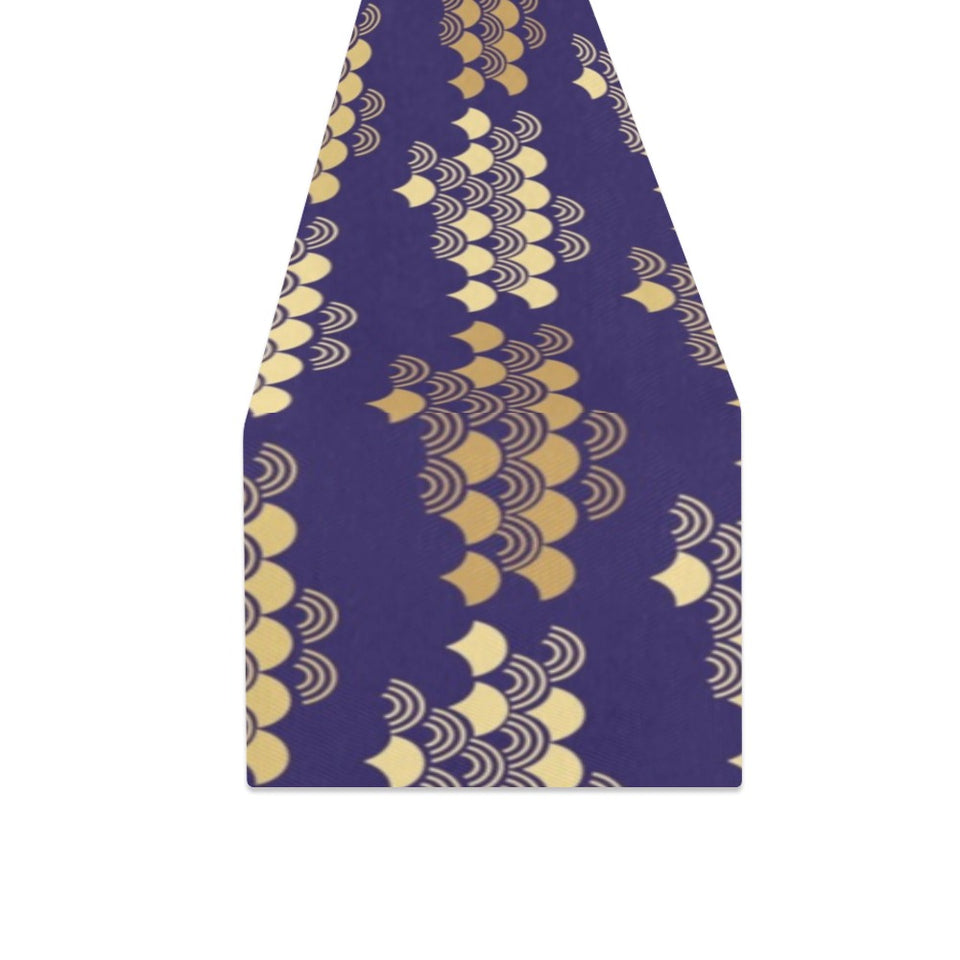 Beautiful japanese fan pattern Table Runner