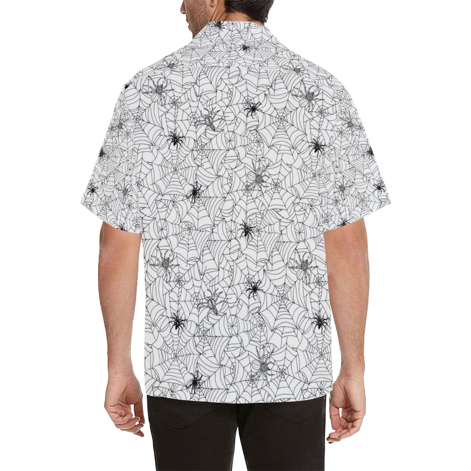 Spider web cobweb pattern Men's All Over Print Hawaiian Shirt