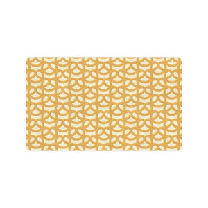 Pretzels Pattern Print Design 01 Doormat