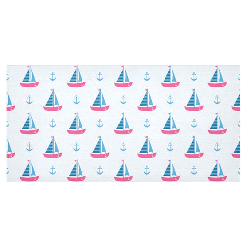 Sailboat anchor pattern Tablecloth