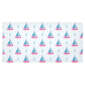 Sailboat anchor pattern Tablecloth