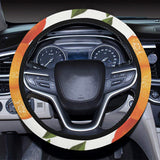 Oranges pattern background Car Steering Wheel Cover