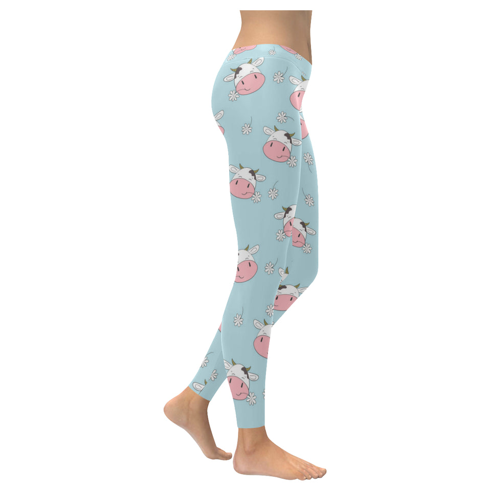 Cute cow flower pattern Women's Legging Fulfilled In US