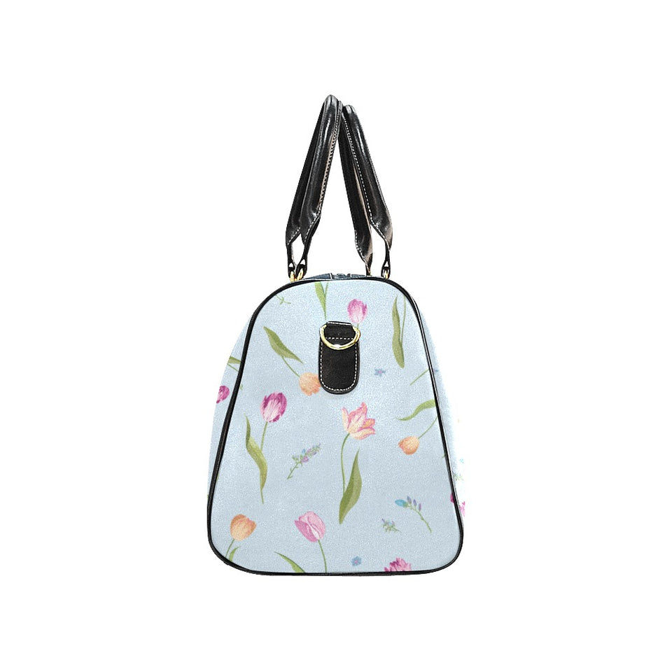 Watercolor Tulips pattern Travel Bag
