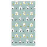 Cute hamster cheese pattern Bath Towel