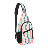 Surfboard Pattern Print Design 02 All Over Print Chest Bag