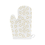 Bread Toast Pattern Print Design 01 Heat Resistant Oven Mitts