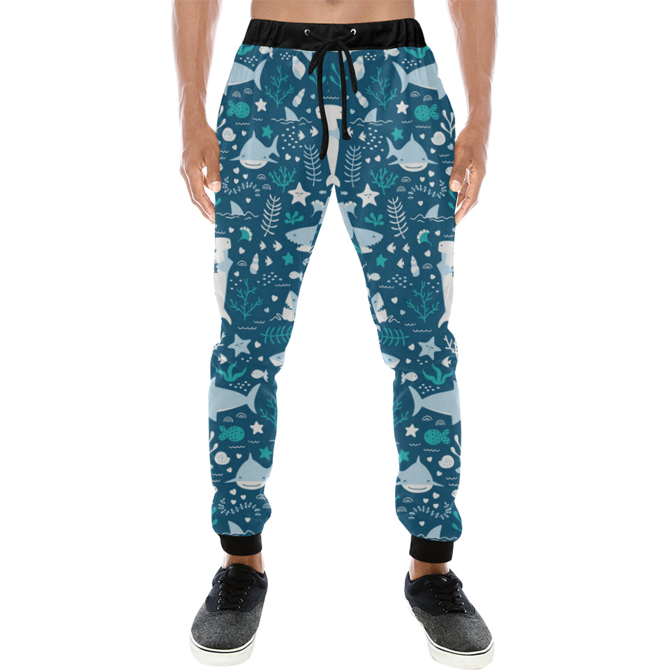 Cute shark pattern Unisex Casual Sweatpants