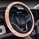 Snake lilies flower pattern Car Steering Wheel Cover
