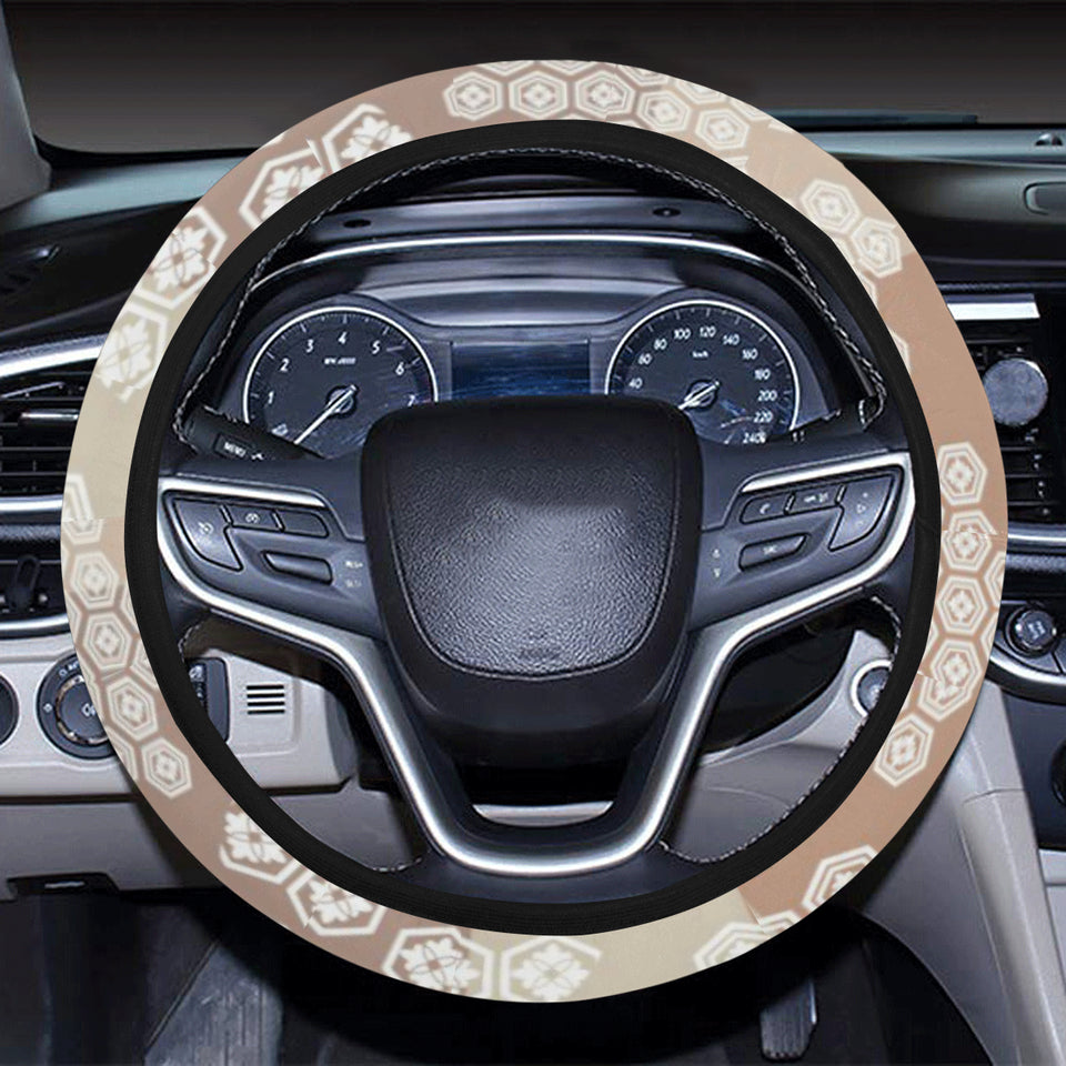 Beautiful hexagon japanese  pattern Car Steering Wheel Cover