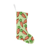 Carrot Pattern Print Design 05 Christmas Stocking