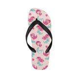 Cute little mermaid pattern Unisex Flip Flops