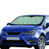 Sandwich Pattern Print Design 03 Car Sun Shade