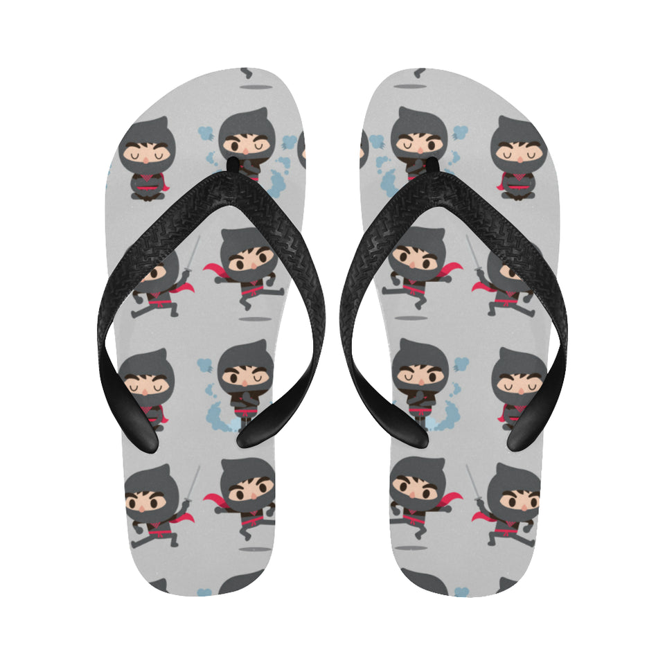 Cute ninja pattern Unisex Flip Flops