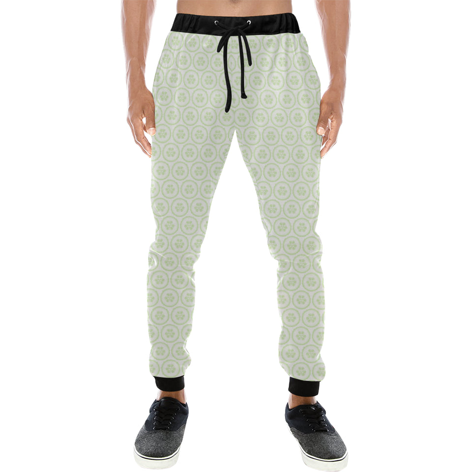 Cucumber pattern background Unisex Casual Sweatpants