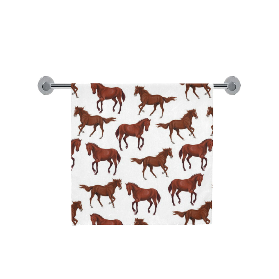 Horses running pattern background Bath Towel