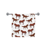 Horses running pattern background Bath Towel
