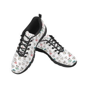 English Bulldog Pattern Print Design 03 Women's Sneaker Shoes