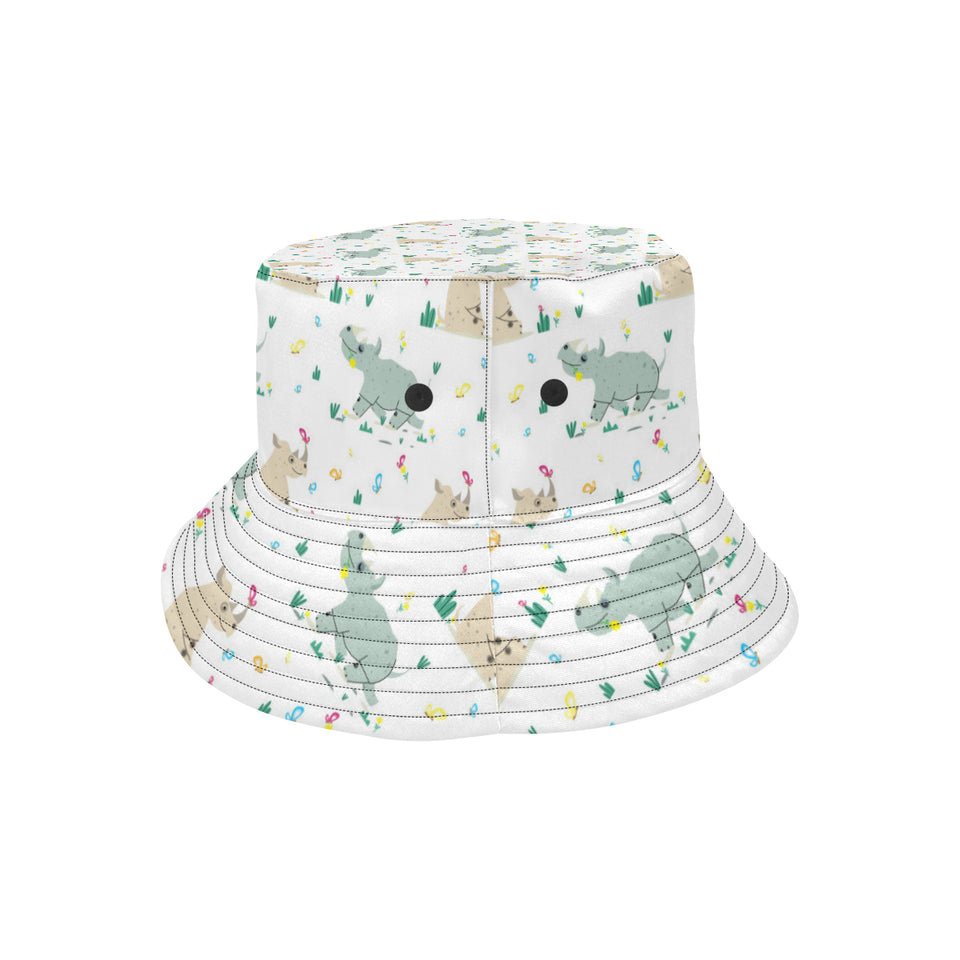 Cute Rhino pattern Unisex Bucket Hat
