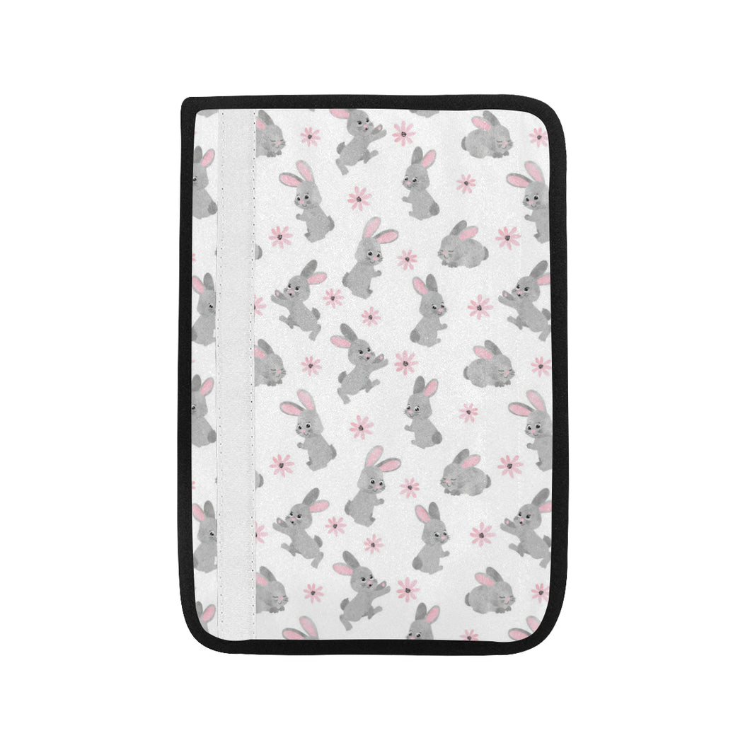 Watercolor cute rabbit pattern Car Seat Belt Cover