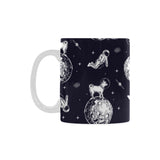 Chihuahua space helmet. astronaut pattern Classical White Mug (Fulfilled In US)