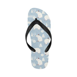Cute polar bears Christmas decoration pattern Unisex Flip Flops