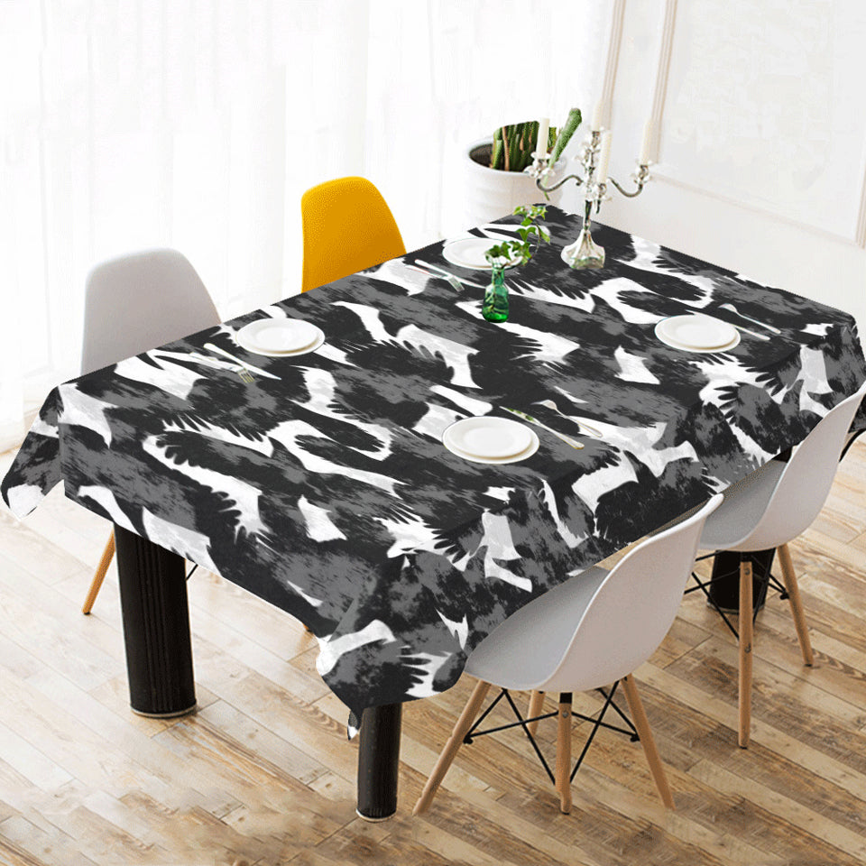 Crow illustration pattern Tablecloth