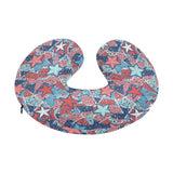 Hand drawn colorful starfish U-Shaped Travel Neck Pillow