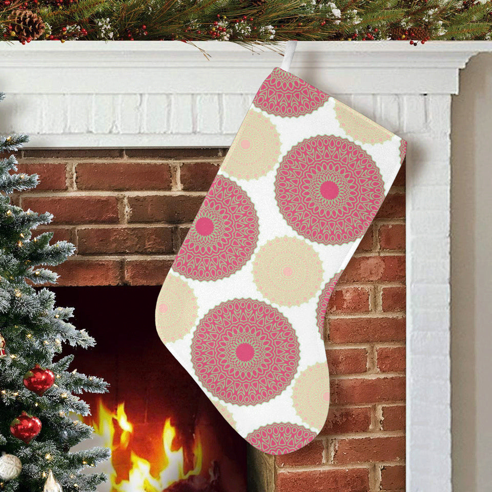 Circle indian pattern Christmas Stocking