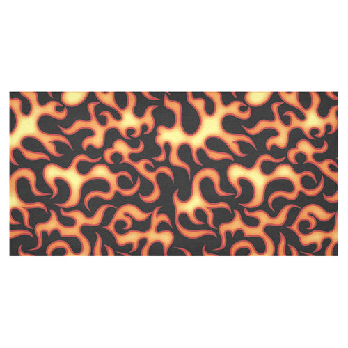 Fire flame dark pattern Tablecloth